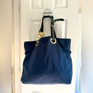 JPK Paris hobo bag (Navy with floral interior)